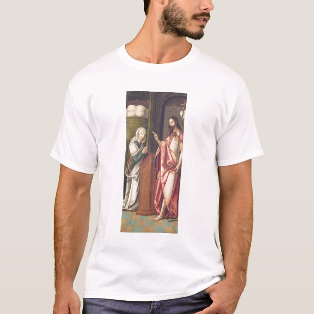 T-shirt Cristo o redentor que abençoa uma mulher (painel) (Frente)