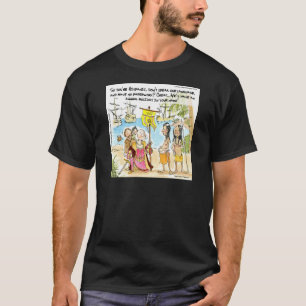 T-shirt Cristóvão Colombo Imigra Para a América Divertido