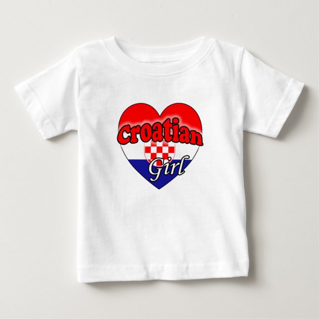 T-shirt Croatian Girl (Frente)
