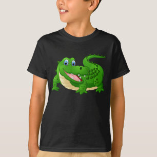 T-shirt Crocodilo feliz animado
