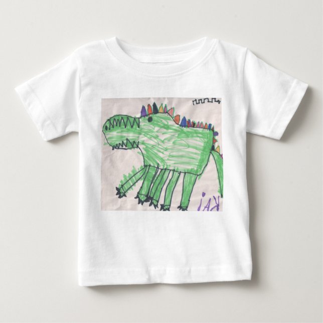T-shirt Crocodilo para bebês por DesignsByKai (Frente)