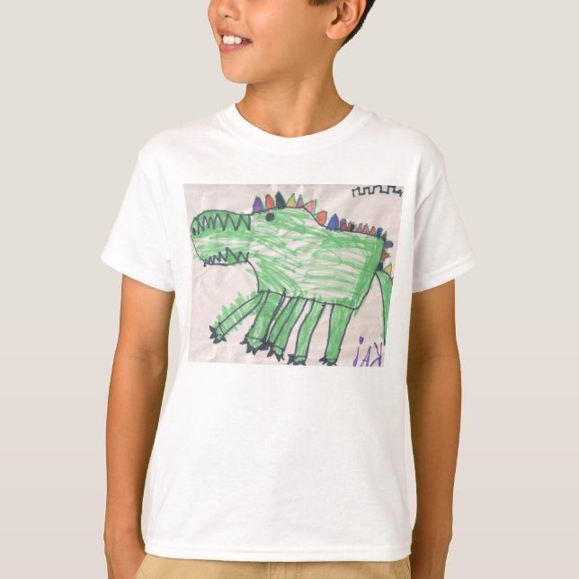 T-shirt Crocodilos para miúdos por DesignsByKai (Frente)