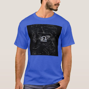 T-shirt Cromo como Libra Zodiac Símbolo de Hevélio