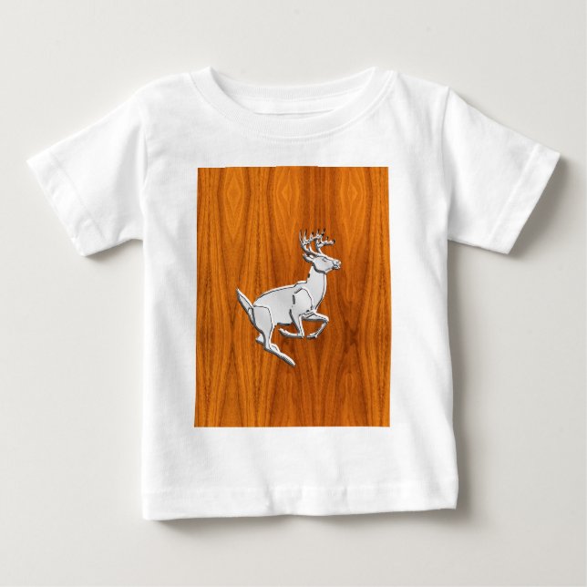 T-shirt Cromo De Prata Como Correr Veado No Impressão De B (Frente)