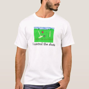 T-shirt Croquet eu controlo os tiros