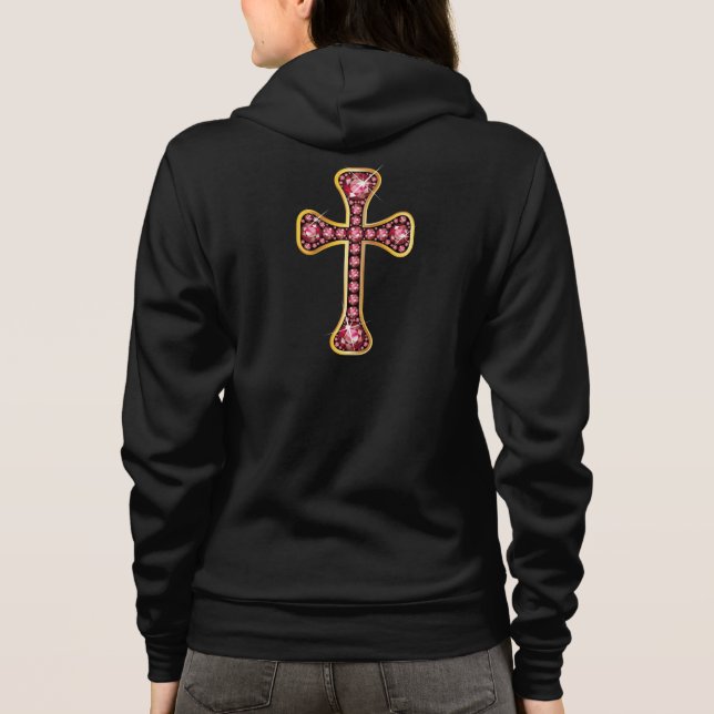 T-shirt Cruz Cristã com Pedras "Ruby" (Verso)