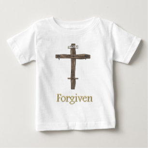 T-shirt Cruz cristã "perdoada "