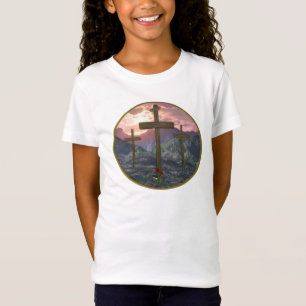 T-shirt cruz de arte digital calvário