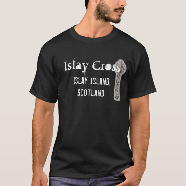 T-shirt Cruz de Islay, ilha de Islay, Scotland (Frente)