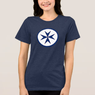 T-shirt cruz de octógono BLUE CORSAIR STYLE