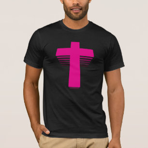 T-shirt cruz de Techno do estilo 80s