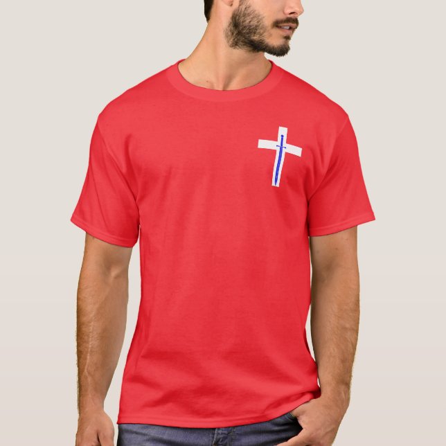 T-shirt Cruz & espada pequenas (Frente)