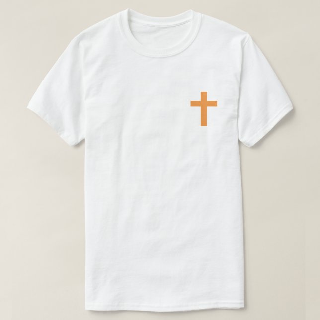T-Shirt Cruz Laranja (Frente do Design)