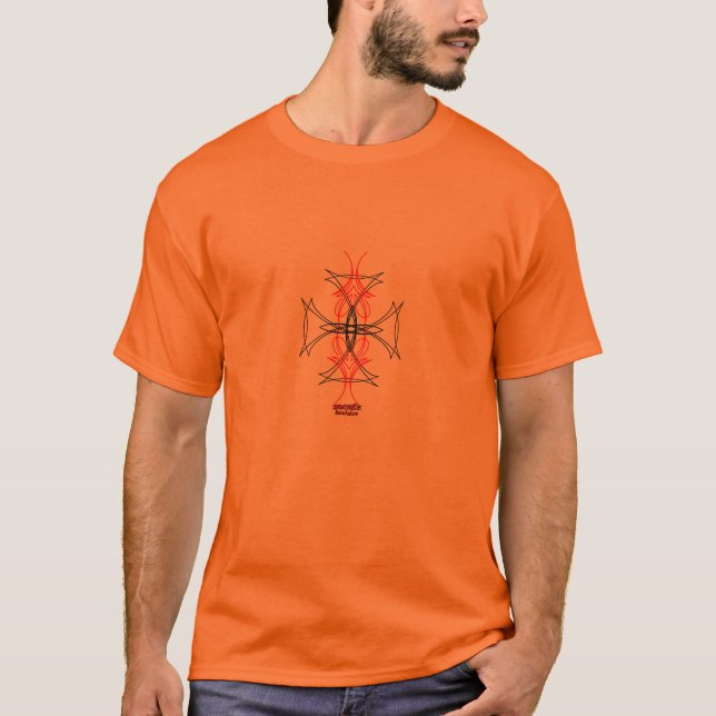 T-shirt Cruz maltesa das riscas (Frente)