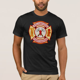 T-shirt Cruz maltesa do sapador-bombeiro voluntário