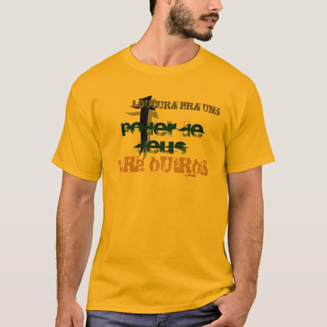 T-SHIRT CRUZ PODER DE DEUS (Frente)