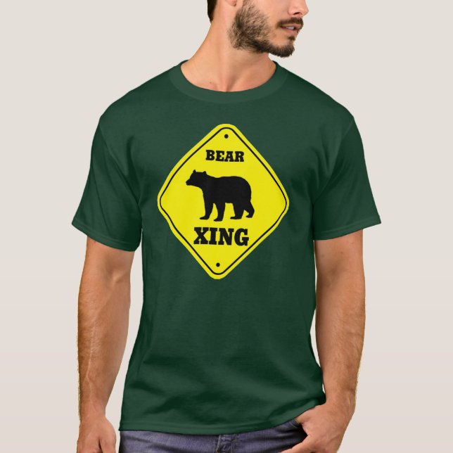 T-shirt Cruzamento do urso (Frente)