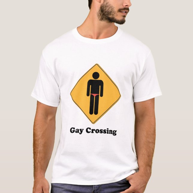 T-shirt Cruzamento Gay (Frente)