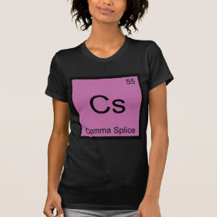 T-shirt Cs - Símbolo de Elemento de Química de Vírgulas -