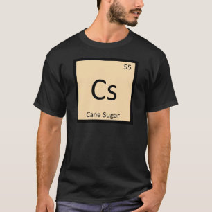 T-shirt Cs - Símbolo Periódico de Mesa da Química do A