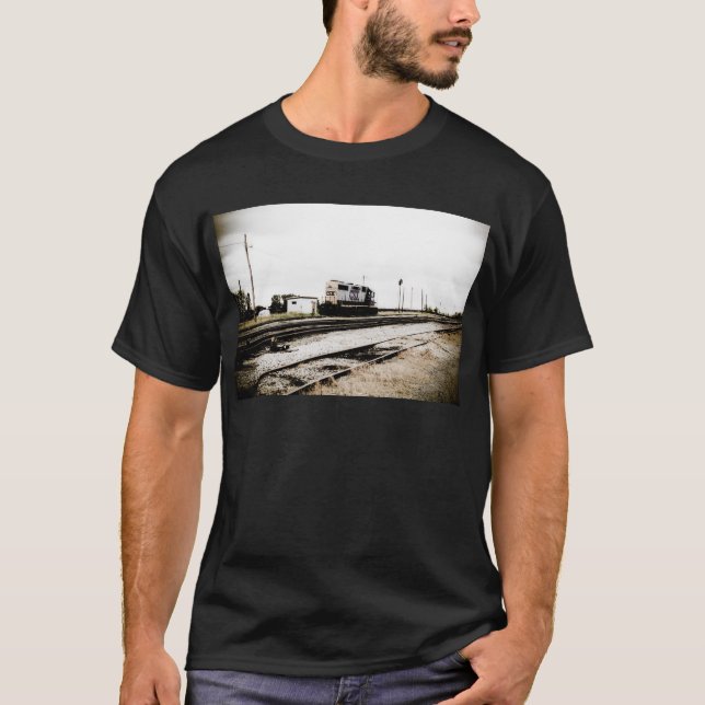 T-shirt CSX Railroad o motor Toledo da jarda de Dieesel, (Frente)