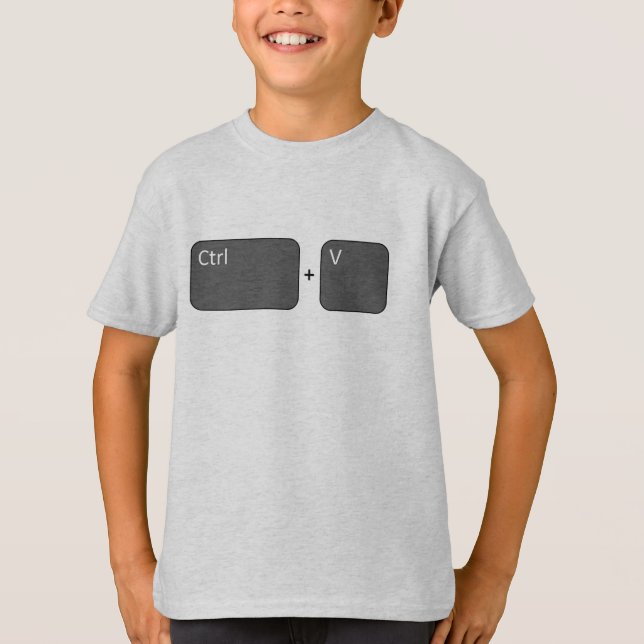 T-shirt Ctrl + V Colar (Frente)