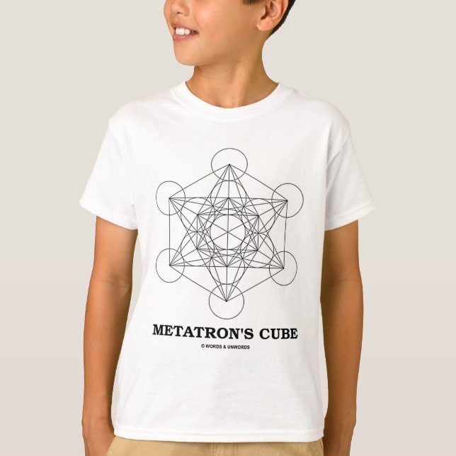T-shirt Cubo de Metatron (Geometria Sagrada) (Frente)