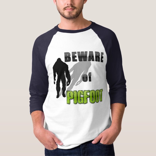 T-shirt Cuidado com PIGFOOT (Frente)