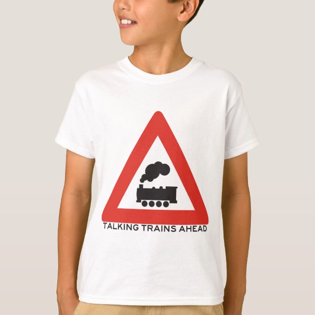 T-shirt Cuidado: Falar treina adiante! (Frente)