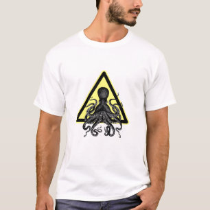 T-shirt Cuidado! Polvo/Cthulu adiante