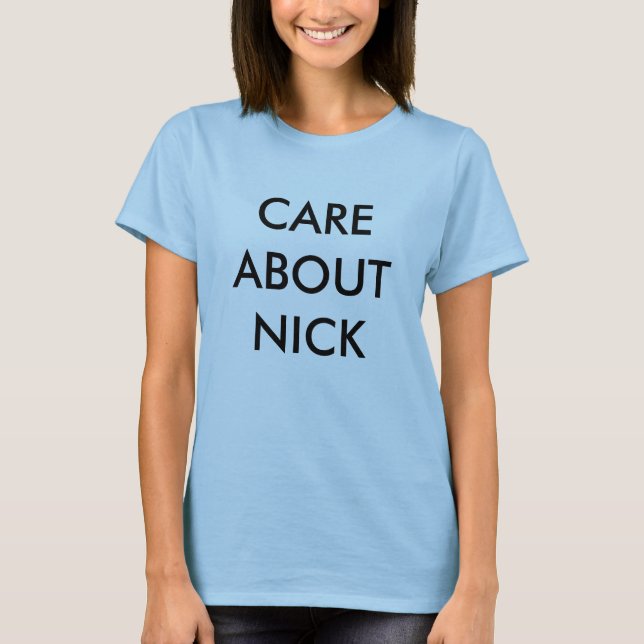T-SHIRT CUIDADO SOBRE O ENTALHE (MCCARTHY) (Frente)