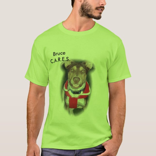 T-shirt CUIDADOS - Bruce - personalizados (Frente)