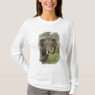 T-shirt Cumprimento de Elefante Asiático Indiano