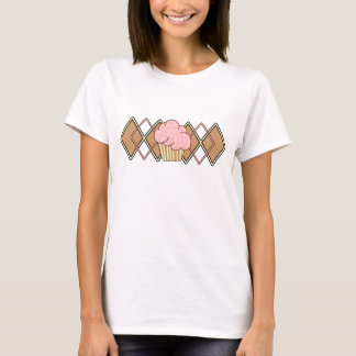 T-shirt Cupcake cor-de-rosa de Argyle