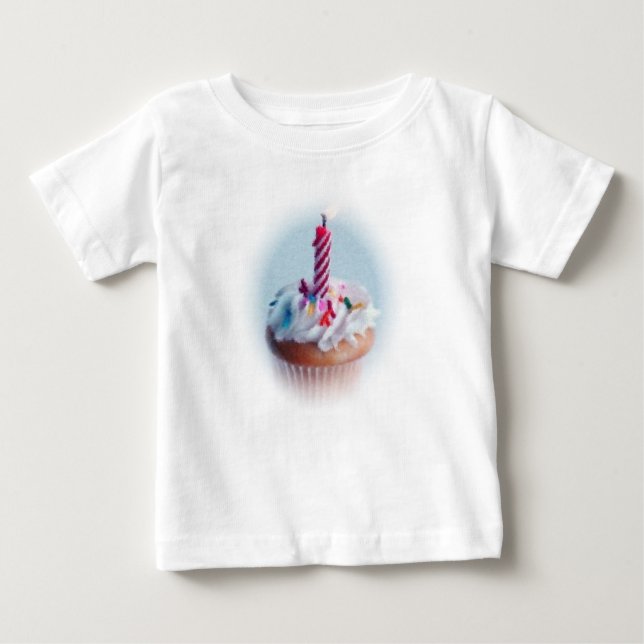 T-shirt Cupcake do aniversário (Frente)