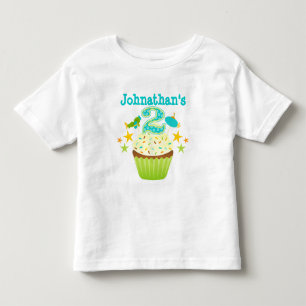 T-shirt Cupcake do segundo aniversário (Boys)