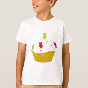 T-shirt Cupcake gomoso do urso