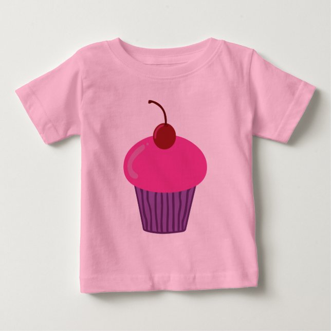 T-Shirt Cupcake Rosa (Frente)