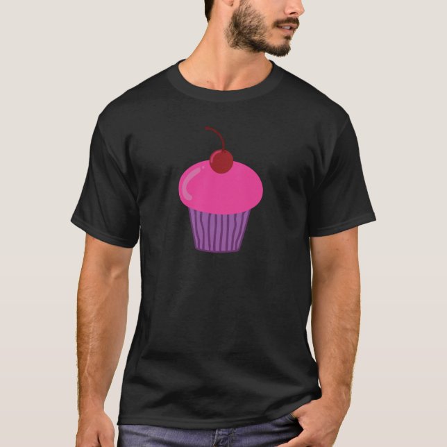 T-Shirt Cupcake Rosa (Frente)