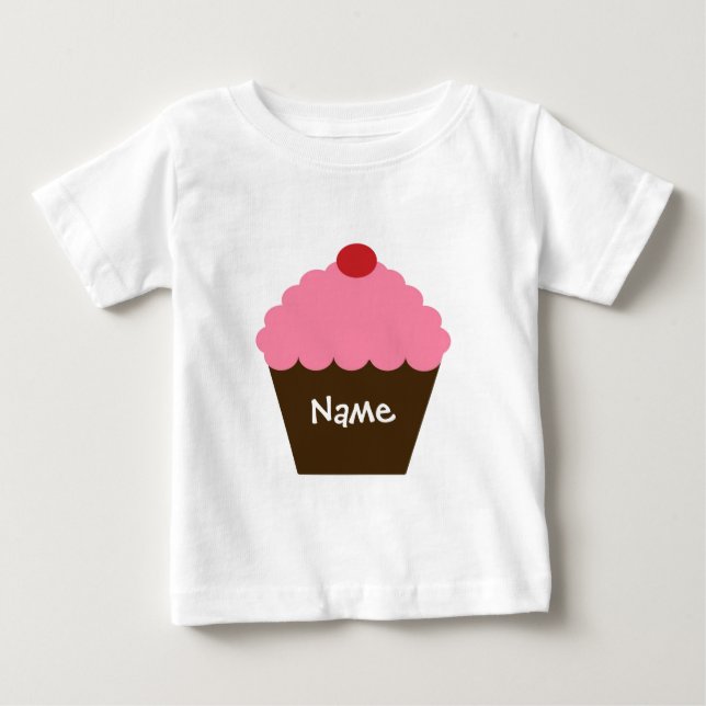 T-shirt Cupcake Rosa Amor (Frente)
