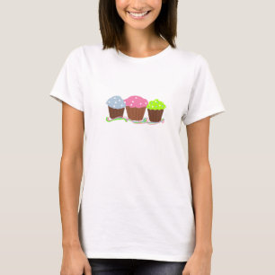 T-shirt Cupcakes do sorvete do gourmet