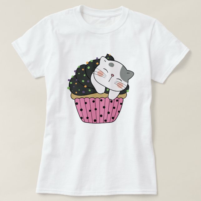 T-Shirt Cupcat (Frente do Design)