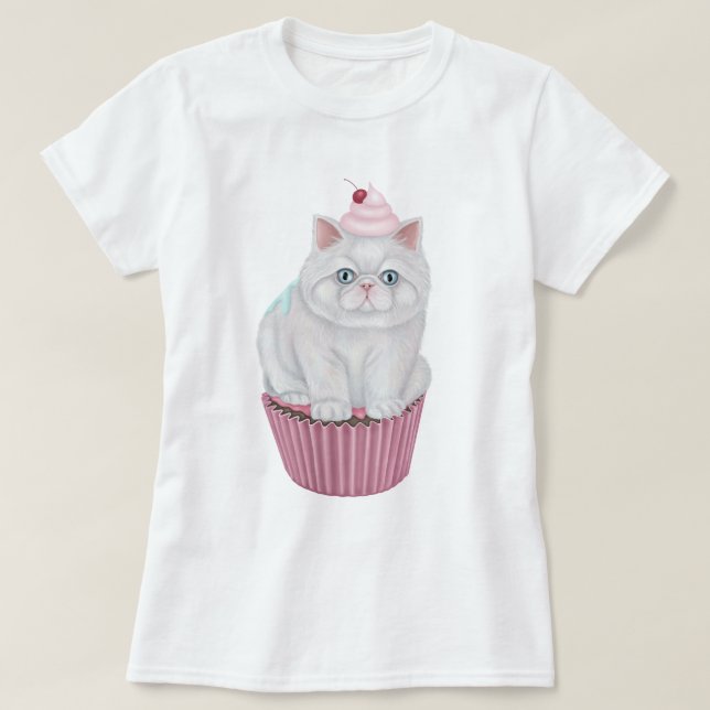 T-Shirt Cupcat (Frente do Design)