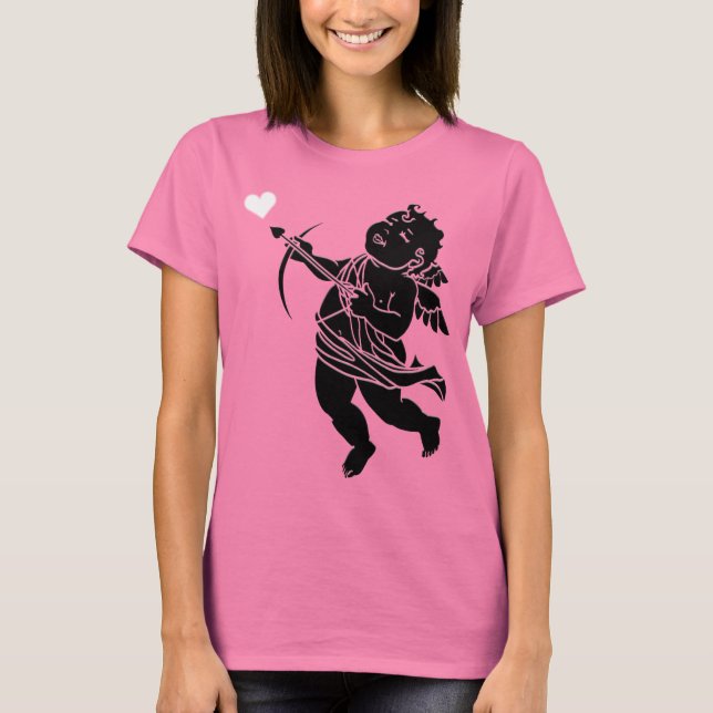 T-Shirt Cupid Love T-Shirts De Dia de os namorados (Frente)