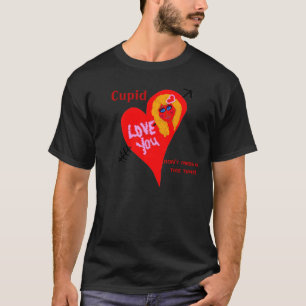 T-shirt Cupido Não Estrague Coração Vermelho Amor Funky Pr