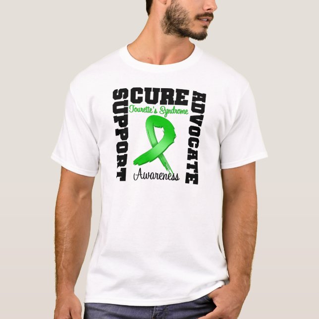 T-shirt Cura do advogado do apoio da síndrome de Tourette (Frente)