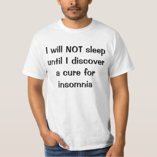 T-shirt Cura para a insónia