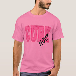 T-shirt Cure Agora! Conscientização do Câncer de Mama