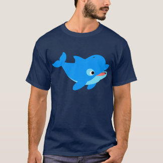 T-Shirt Curiosa E Curiosa Do Golfinho