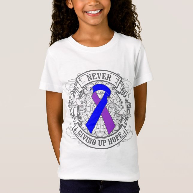 T-shirt Curso da infância nunca que dá acima a esperança (Frente)